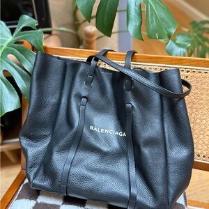 Balenciaga Black Leather Tote